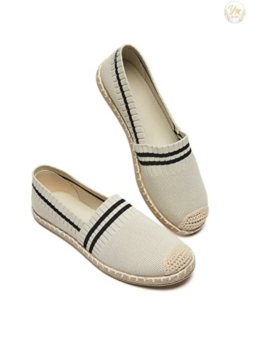 Womens Slip-On Mesh Loafers Espadrilles Flats Breathable Elastic Comfort